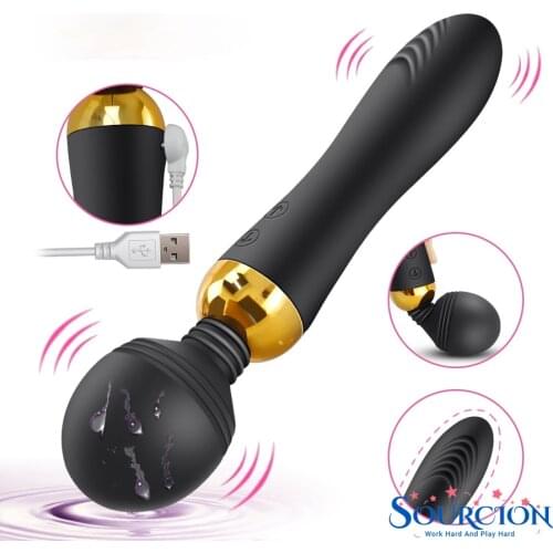 SWT Magic Wand Vibrator Big Heads Adult Sex Toys for Woman Female AV Body Massager G Spot Clitoris Stimulator Masturbator