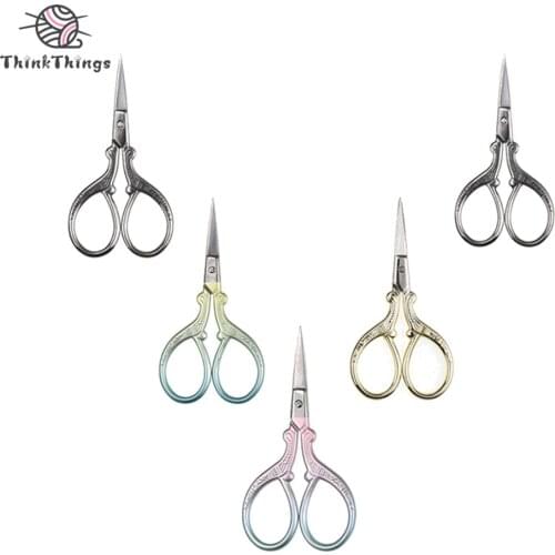 ThinkThings 1pcs Vintage Tailor Scissors Small Cross Stitch Embroidery Scissors Women Tailors Handcraft Scissors DIY Tools