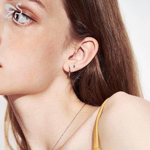 ZS Women's Gold Earrings