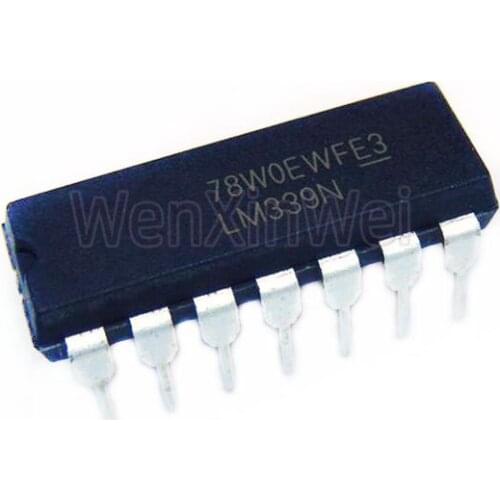 10PCS/LOT LM339N DIP14 LM339 DIP-14 Quad Single Supply Comparators New and Original IC