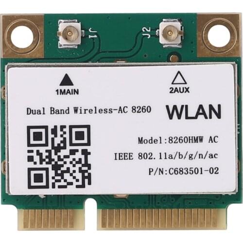 8260HMW AC Dual Band 2.4G+5G Mini PCIe Wlan Wifi Card Bluetooth Wireless Card