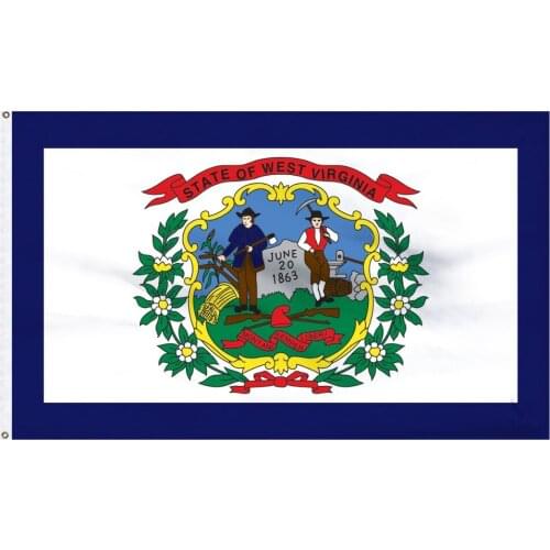 90*150cm us usa state west virginia flag