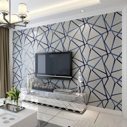 Beibehang 2019 Modern minimalist TV background thickened deerskin Bedroom living room non-woven wallpaper wall papers home decor