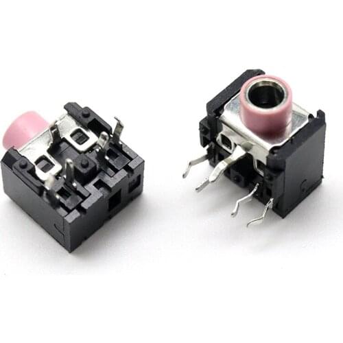 Free shipping 100PCS PJ306 pink headphone jack 3.5MM headphone jack socket dual-channel pink