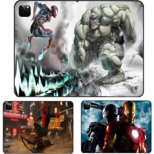 Love Captain America Spider-Man Iron Man iPad Case For i Pad 10.2 Case Hunter X Hunter Soft Silicone Back Funda Protective Cover
