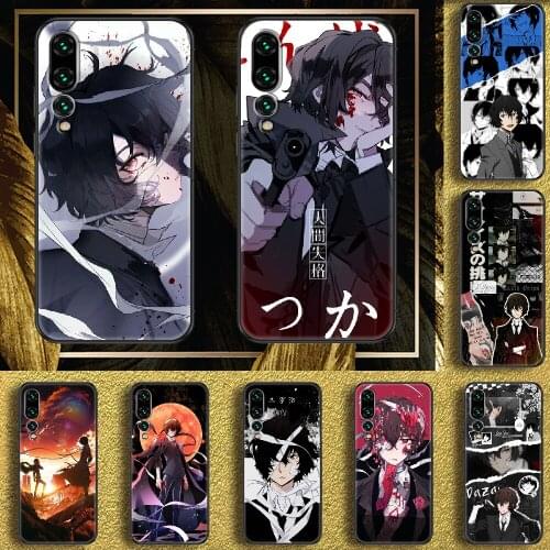 Anime Stray Dogs Phone case For Huawei P Mate P10 P20 P30 P40 10 20 Smart Z Pro Lite 2019 black trend funda soft back fashion