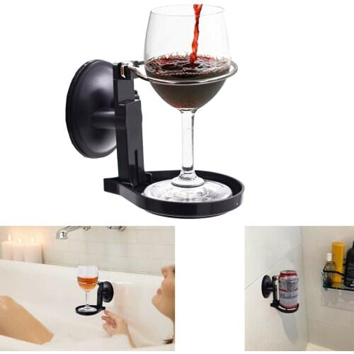 Bath & Shower Cup holder Caddy Beer & Wine Suction Cup Drink Shower Beer Holder
