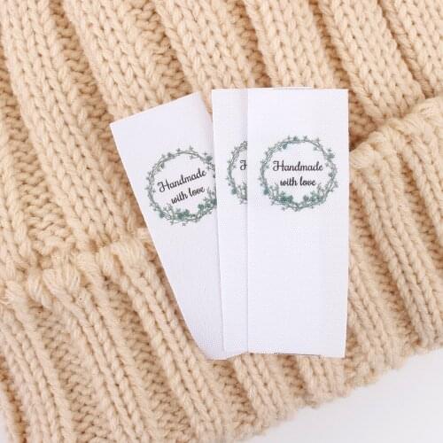 Care Labels, Custom Tags, Logo, Sew in Collar or Seam, Fabric Garment, Apparel Label, Personalized, Sewing Size (MD1230)