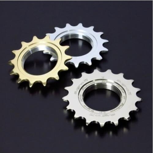 SUGINO SUPER GIGAS LOCK COG Fixed Gear High Quility Bicycle Wheel Cogs Matte Black 7075-T6 Aluminium Alloy Sprocket & Lockring