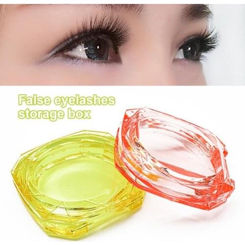 Eye Lash Container Easy to Use Lightweight Plastic Round Eyelash Storage Box for Professional Use