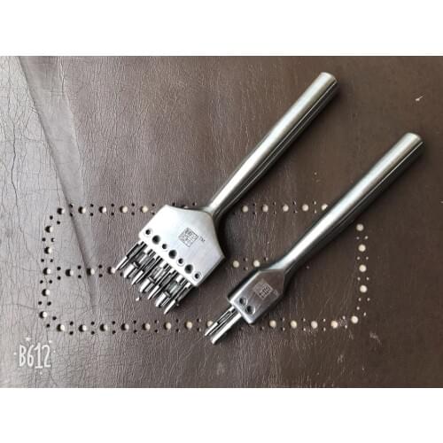 Zhizhongzhengzao,handmade leather tools,high-quality many hole pricking iron, edge of decorative leather,leather craft punching