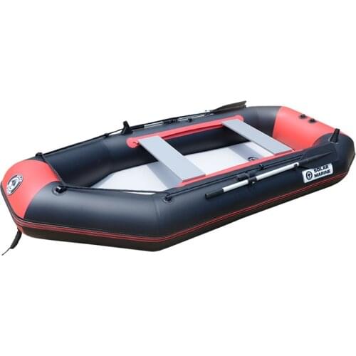 2.3 M 3 Person PVC Inflatable Boat Fishing Kayak Portable Air Mat Floor Canoe For Adult And Kids With Accessories