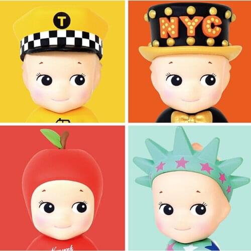 Cute toys genuine Sonny Angel New York series blind box tide play kid doll desktop decoration gift