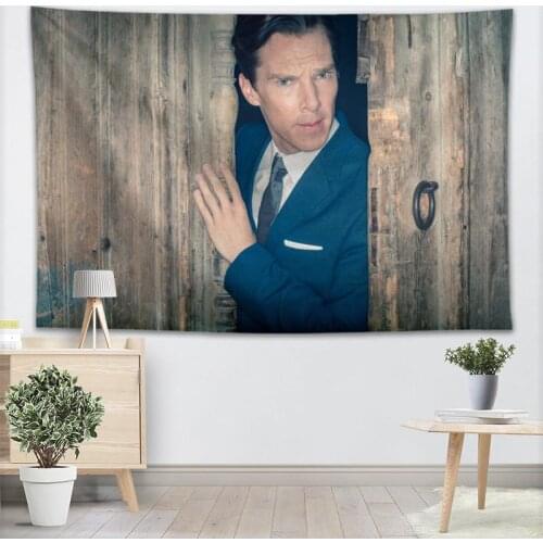 Custom Benedict Cumberbatch tapestry wall hanging tapestry home decoration rectangle bedroom wall art tapestry 140X250cm