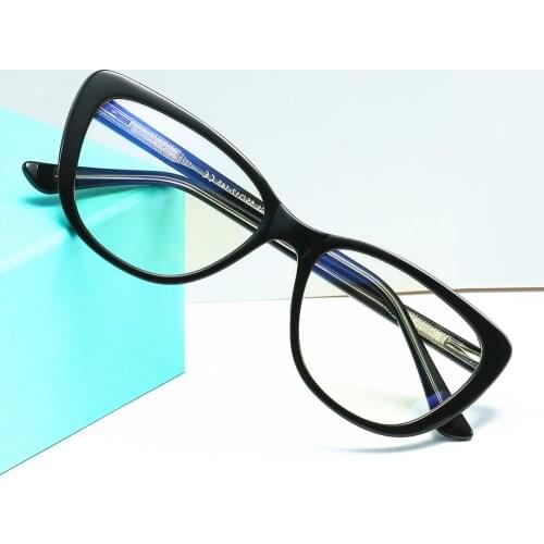 New Cat Eyes Ladys Anti Blue Ray Glasses For Computer, TR 90 Womens Spring Leg Glass Frames A93363