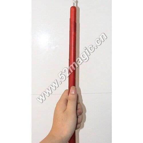 Appearing Candle - Red, stage magic illusions, novelties party/jokes,silk magic,fire magic