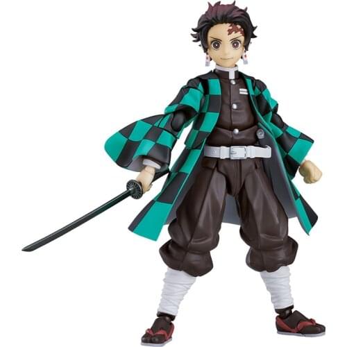 Pre-Sale Demon Slayer Kamado Tanjirou Japanese Anime Movable Character Model 13.5Cm Hand-Made Model Decoration Anime Toys Gift