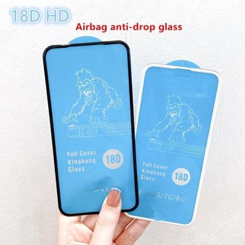 18D HD Airbag anti-fall Glass for iphone 12 xr x xs 11 Pro max 6s 6 7 8 plus se 2020 12 mini Mobile phone protective glass film