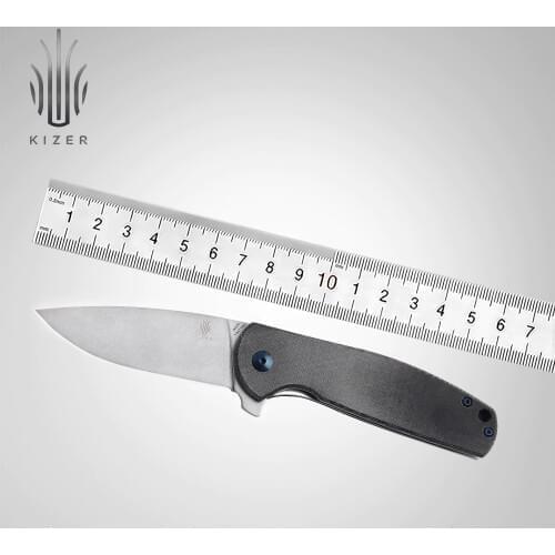 Kizer Folding Knife V3471N3 Gemini 2020 New Ball Bearing Knife with Black Micarta Handle Essencial Flipper Tools