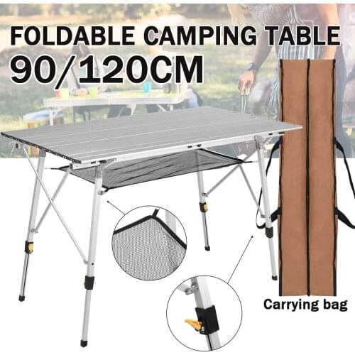 Portable Foldable Table Camping Outdoor Furniture Adjustable Computer Tables Picnic Aluminium Alloy Ultra Light Folding Desk