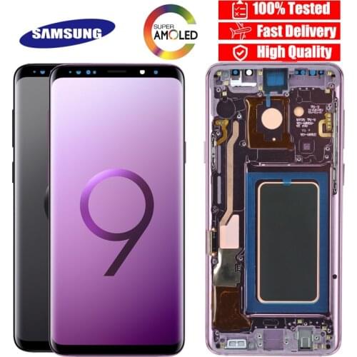 NEW 100% Original 6.2" LCD Replacement for SAMSUNG Galaxy S9 PLUS LCD Touch Screen Digitizer with Frame S9+ G965 G965F display