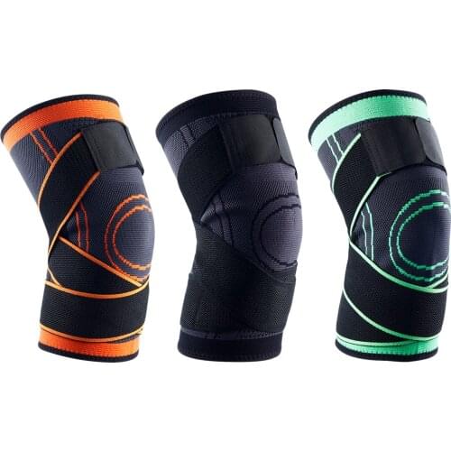 1pcs Sports Compression Kneepads Running And Riding Basketball Breathable 3d Non-slip Nylon Kneepads