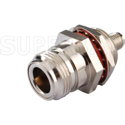 Superbat 5 pcs SMA-N RF Adapter SMA Female Jack to N Jack bulkhead O-ring straight Coax Connector