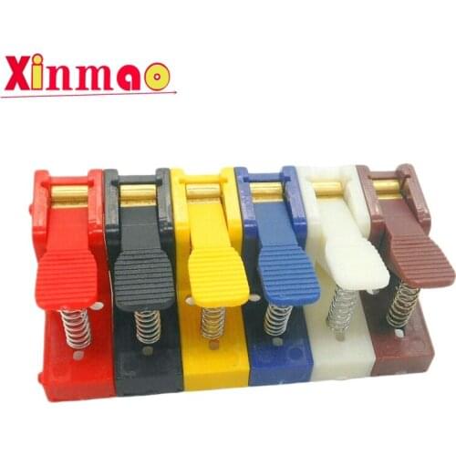 High current 50A press spring aging clamp motor test clamp copper alligator clip LED lamp fast wiring clip