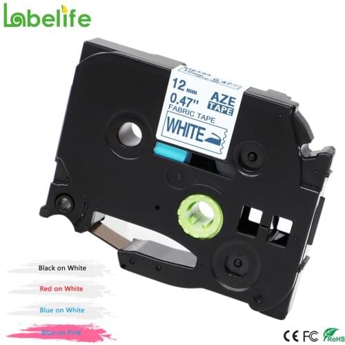 Labelife TZe-FA3 TZe-FA231 Fabric Iron-on Clothing Labels Compatible for Brother TZe 12mm Tapes for P-Touch PT-D210 Label Makers