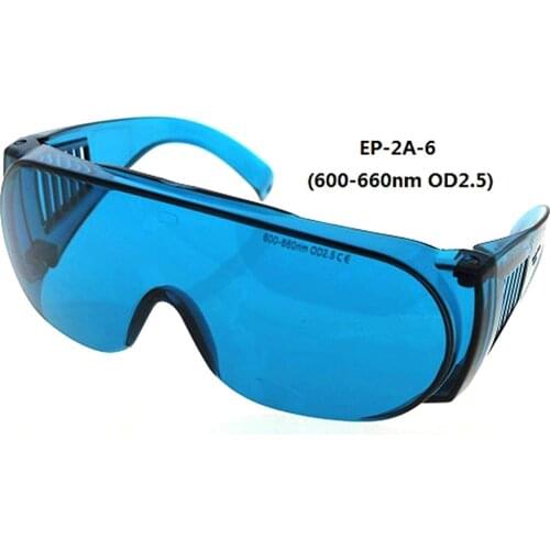 600nm-660nm OD2.5 LED 650nm Red Laser Protective Goggles Safety Glasses CE