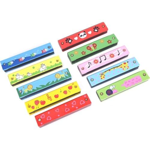 1pcs 16 Hole Professional Two Rows Harmonica Key of C Mouth Metal Organ for Beginners New arrive