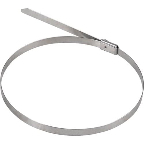 10pcs 7.9mm 7.9*100/150/200/250/300/350/400/450/500mm self-locking 304 Stainless steel cable ties metal cable tie