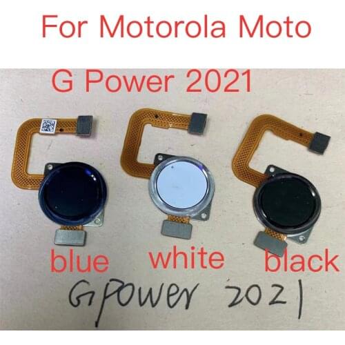 10PCS For Motorola Moto G Power 2021 motogpower Home Button Fingerprint Sensor Flex Cable Replacement Repair Parts