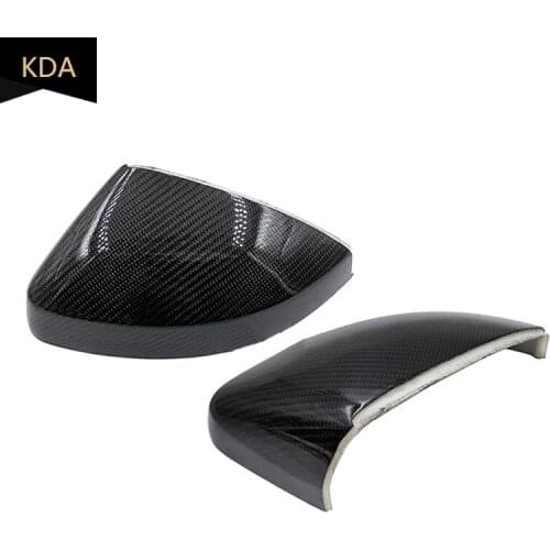 2pcs Carbon Fiber Side Mirror Covers Caps RearView Mirror Case Shell for AUDI A3 S3 RS3 2014-2020 8V0857527 8V0857528