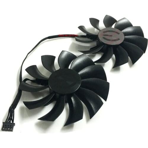 2Pcs/set 85mm GTX 1050Ti 1060 GPU VGA Cooler Graphics Card Fans For EVGA gtx1060 ACX3.0 GTX1050Ti Video Cards Cooling As Replace