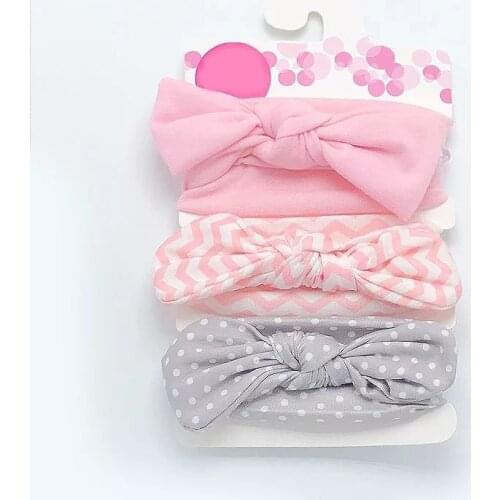 3Pcs/Set Baby Headbands Forwer Print Newborn Baby Turban Little Girl Headbands Elastic Hair Band For Baby Hair Accessories