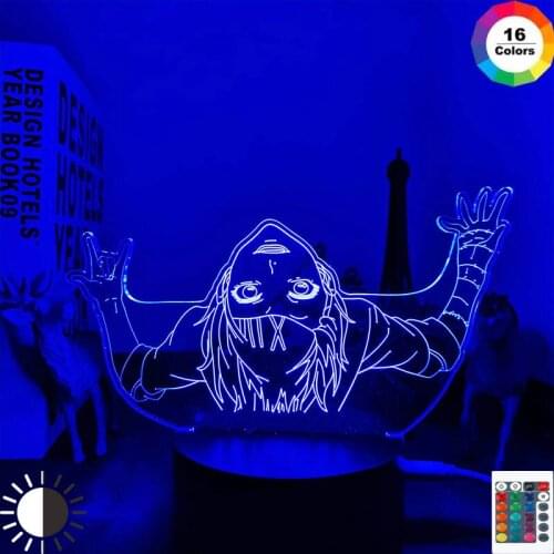 Anime Tokyo Ghoul Juuzou Suzuya 3d Lamp for Bedroom Decor Nightlight Cool Birthday Gift Tokyo Ghoul Led Night Light Juuzou