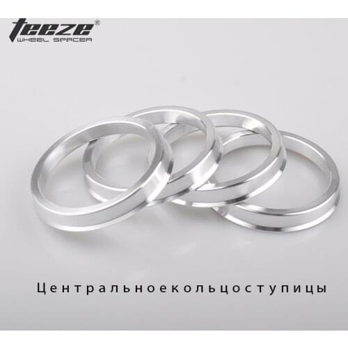 Aluminum center hub rings OD 60.1 to ID 56.1 Auto car accessories wheel centric hub rings 4pieces/set freeshipping