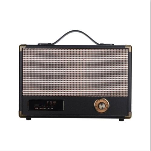 Bluetooth speaker Portable outdoor audio Retro speaker, frequency response range: 100HZ-20KHZ, signal to noise ratio: ≥75dB