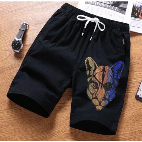 Top Quality cotton trousers Rhinestones Women Men Jogging Pants Hip hop Streetwear Men Hot drill sweatpants
