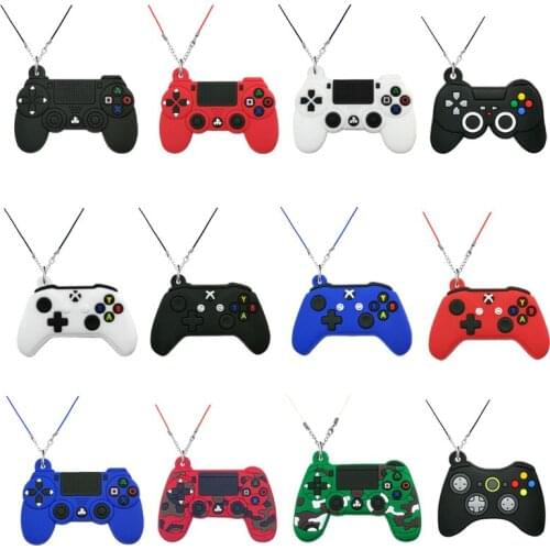1PCS PVC 2021 hot sale Necklace Game handle cartoon necklaces cute Gamepad joystick series Rope chain Mens chain Souvenir gift