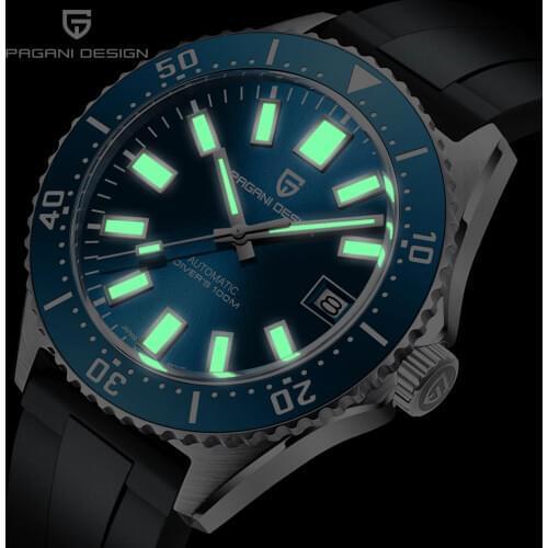PAGANI DESIGN Men Automatic Mechanical Watch Fashion Business 100M Waterproof Sapphire Glass Mens Watch NH35A Movement