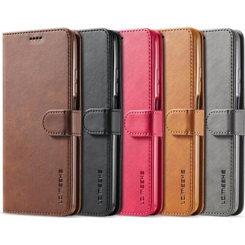 Simplicity Series PU Leather Flip Phone Case for Samsung Galaxy J4 J6 A8 Plus 2018 A02S A12 A32 A42 A52 A72 A02 M02 A82 Cover