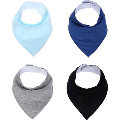 One-Pack Unisex Baby Bandana Drool Bibs, Boys and Girls Absorbent Cotton Bibs Super-Stylish Wholesale Baby Waterproof Towel