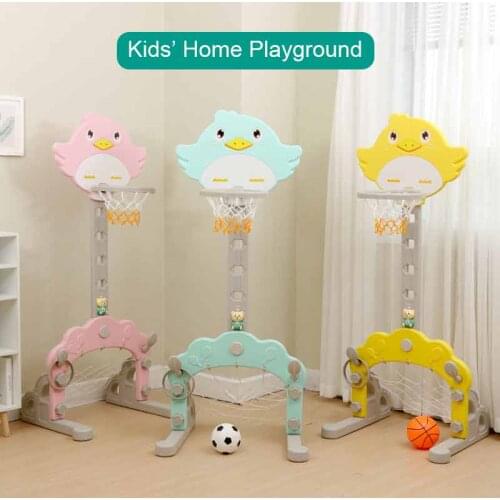 Kids Outdoor Toys Multifunctional Football Basketball Stand Boys Household Indoor Playground Musical Shoot Exercise Game Toys