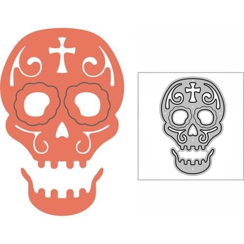 New Skull With Cross Craft Embossing Mold 2021 Metal Cutting Dies for DIY Decorative Scrapbooking Album Card Making No Stamps