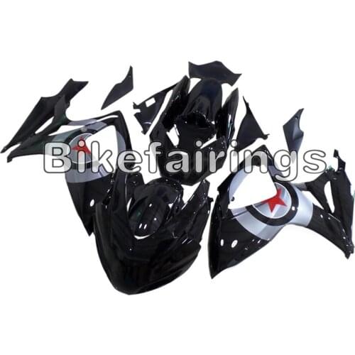 Racing Motorbike Body Frames For Suzuki 06 07 GSXR600 GSXR750 K6 2006 2007 Injection Molding Black and Silver Race Covers