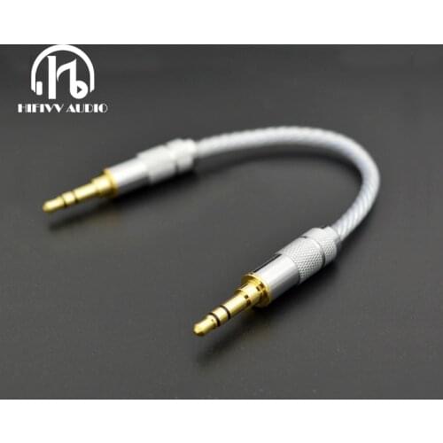JACK cable hifi cable Stereo Audio 3.5mm to 3.5mm Male 3 Line In Car Aux Cable Headphone Amplifier