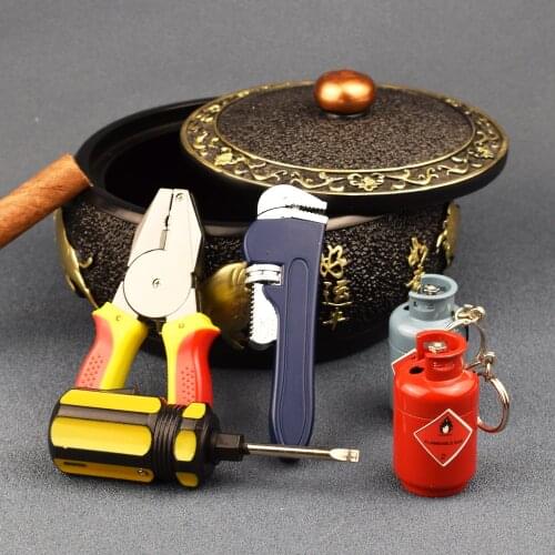Creative Torch Lighter Mini Gas Refillable Butane Turbo Lighters Cute Pliers Wrench Screwdriver Shape Lighter Dropship Suppliers