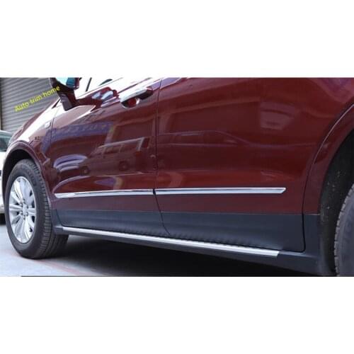 Lapetus Outside Door Line Garnish Body Trim Accent Molding Cover Bezel Styling Protector 4 Pcs For Cadillac XT5 2017 - 2021